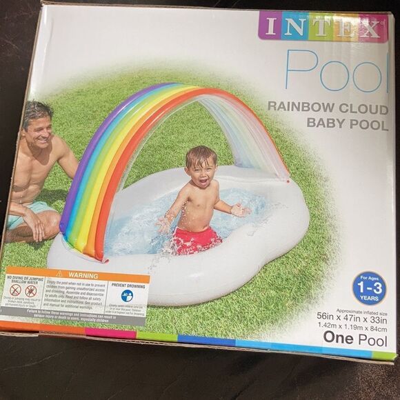 Rainbow Cloud Baby Pool - Picture 1 of 3